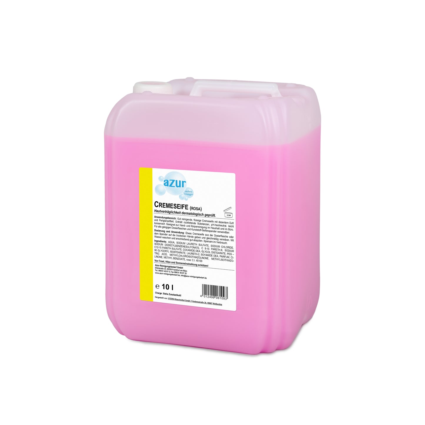 azur Creme-Seife „rosa“ 10 L – Pflegende Handseife für Spender