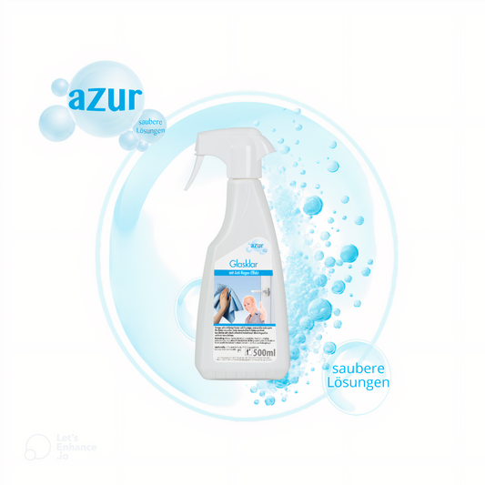 azur Glasklar 500 ml – Glasreiniger mit Anti-Regen-Effekt | Streifenfrei & schnell trocknend