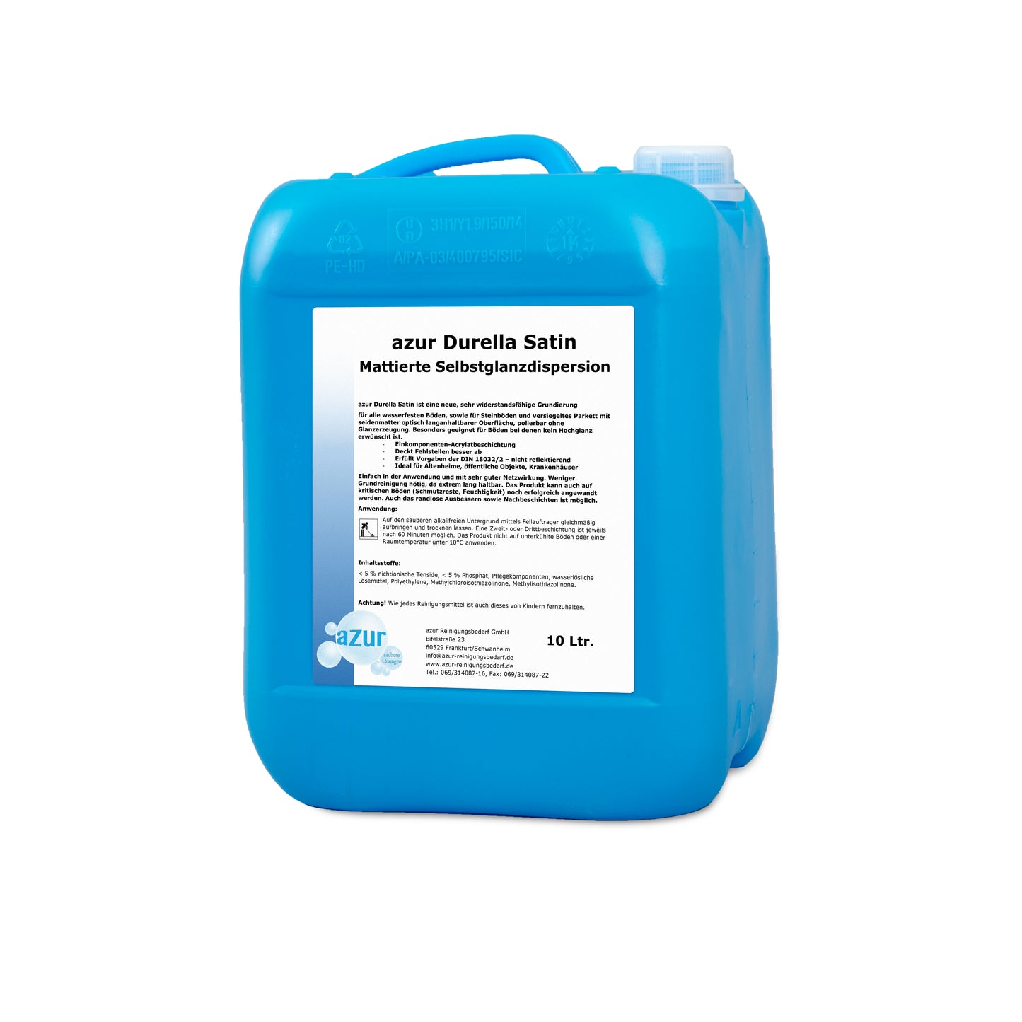 azur Durella Satin – Acrylat-PU-Dispersion für starken Bodenschutz & High-Speed-Politur